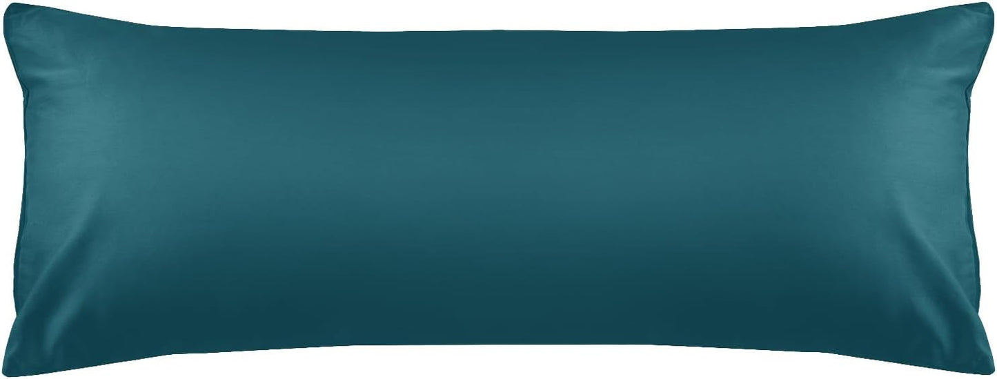 Warmstar Cotton Body Pillow Cover 1 Pack, 600 Thread Count Body Pillow case 20"x54", Long Body Pillow Case Cover Soft Breathable with Envelope Closure,Teal