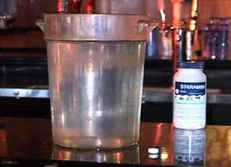 1 Bottle Steramine Sanitizer Tablets - Multi Purpose Steramine Sanitizing Tablets for Food Contact Surfaces, Bar, Hotel Kitchen, Busy Diners, Restaurants & FoodTrucks by FryOilSaver (150 Count)