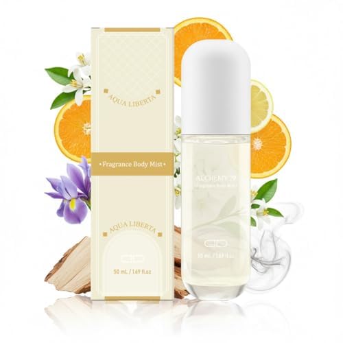 Body Mist Spray – Citrus & Floral Fragrance for Women – Daily Shower Mist & Refreshing Scent – 50ml Travel Size (AQUA LIBERTA)