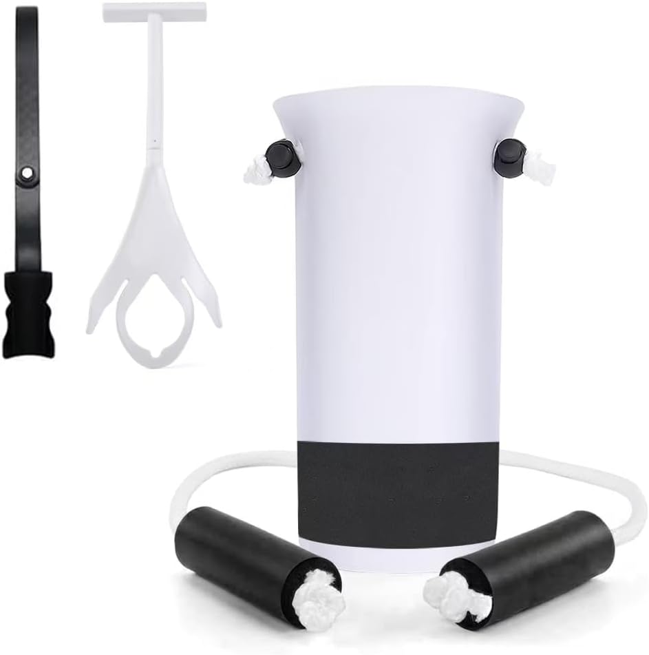 DILSIAI Sock Aid Device for Seniors Assistant Device no Bending Helper Easy on and Off Stocking - Without Bending, Slip Resistance (White Wear)