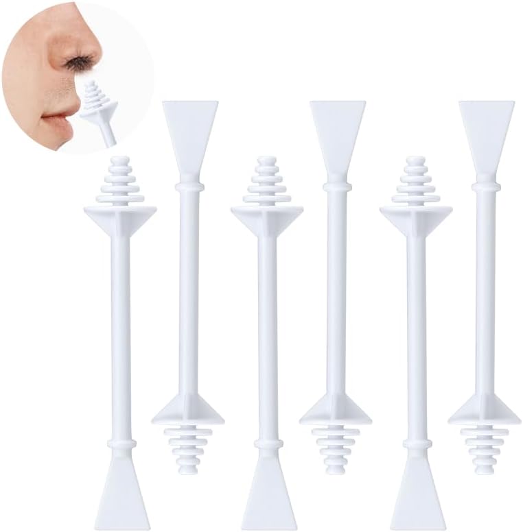 SUERBEATY 60 Pcs Nose Wax Sticks, Hair Wax Applicator with Disposable Spatulas for Nostril Cleaning, Ear Face Hair Removal for Men Women, Painless