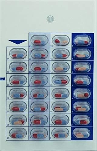 250 Cards 250 Blisters for 31 Day Monthly Cold Seal Pill Storage, Summer Camps, Pharmacists, Cargivers (250)