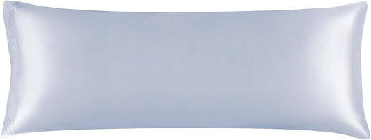 BEDELITE Satin Body Pillow Cover, Super Soft and Cooling Body Pillow Pillowcase for Hair and Skin, Breathable Silky Full Long Pillowcase Cover(20"x54", Evening Haze)