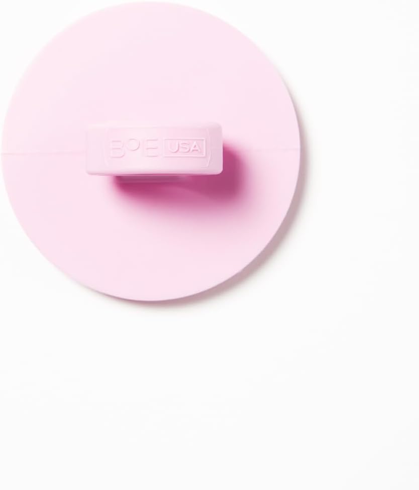 Boie USA Face Scrubber - Handheld Facial Tool, Deep Cleansing Exfoliating Facial Brush. Fights Acne with Gentle, Silicone-Like Bristles, Long Lasting, & Hypoallergenic (Pink)