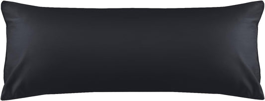 Warmstar Cotton Body Pillow Cover 1 Pack, 600 Thread Count Body Pillow case 20"x54", Long Body Pillow Case Cover Soft Breathable with Envelope Closure,Black