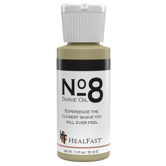 HealFast No 8 Shaving Oil 1 Oz – Premium Shave Oil for Men & Women – Blended with Pure Aromatic Essentials to Soften Hair & Cleanse the Pores – Prevents Razor Drag and Burn & Ingrowns
