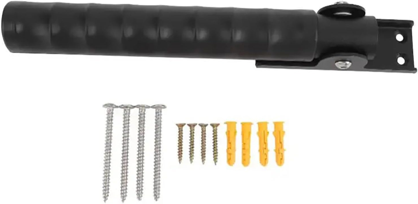 Doorway Flip Up Grab Bar - 9" Auxiliary Support Grip Handle, 300 LBS Weight Capacity Stair Assist Handrail, Anti-Slip Design for Elderly Handicap, Easy Installation Home Safety Aid