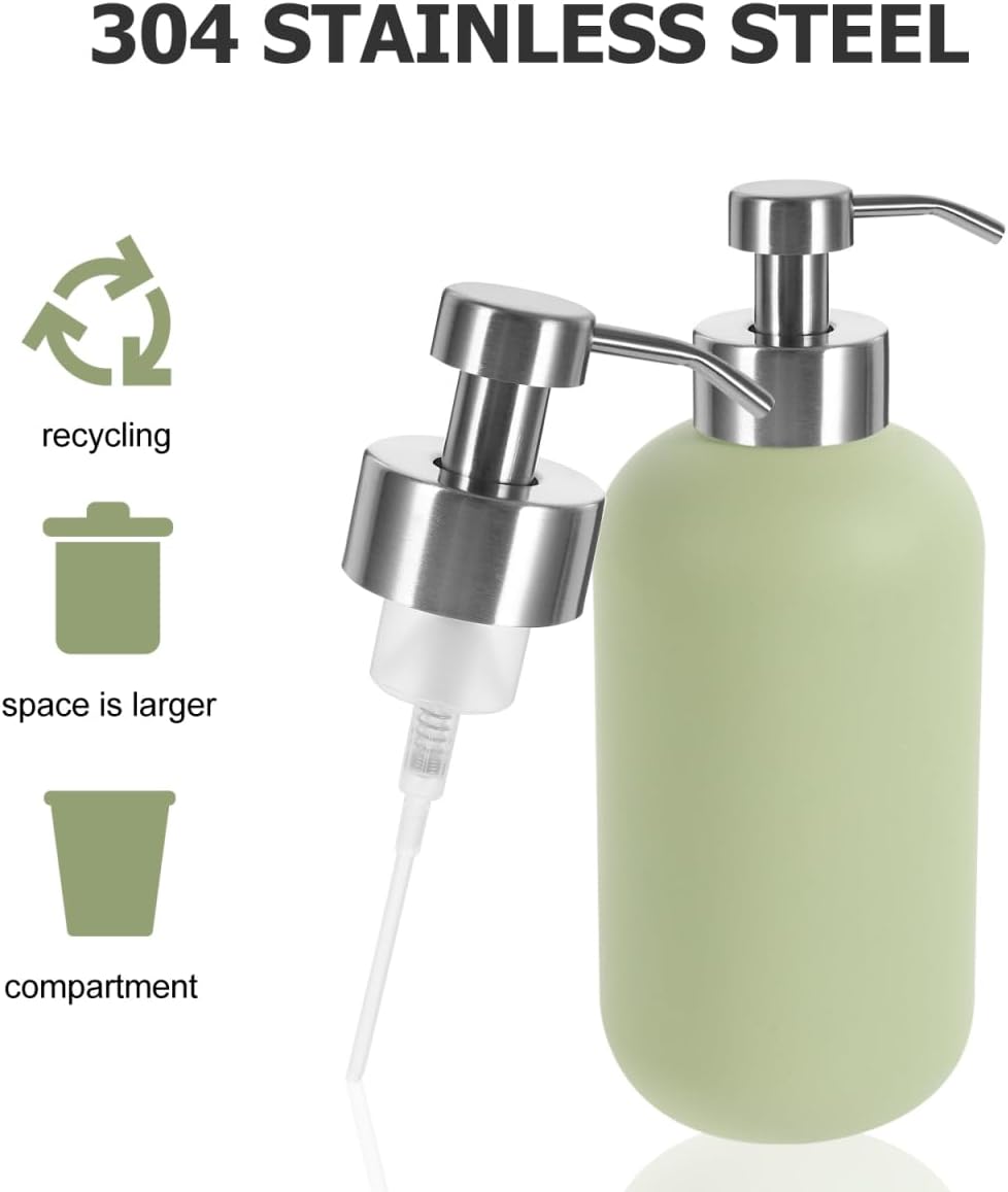2pcs Foam Soap Dispenser Pump for Soap Dispenser Lotion Bottle Pump Replacement Head for Lotion Bottle Shampoo Dispenser Head Shampoo Stainless Steel 304