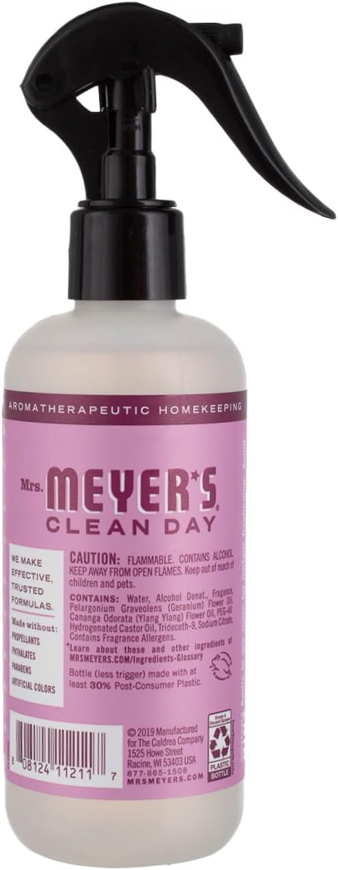 MRS. MEYER'S CLEAN DAY 1004249 8 oz Peony Scent Air Freshener Spray Liquid44; Pack of 66