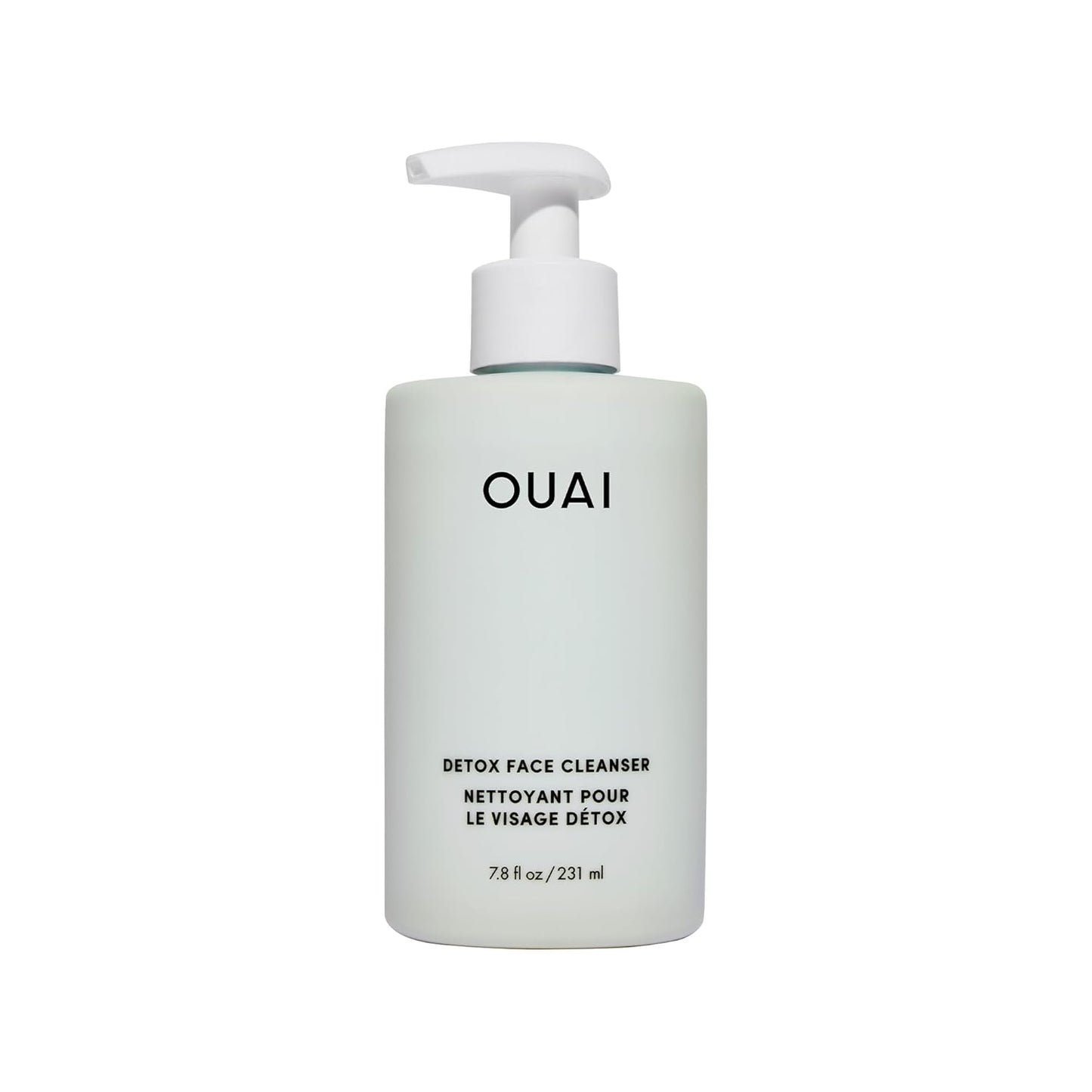 OUAI Detox Facial Cleanser - Deep Cleansing Face Wash with Glycolic Acid, Niacinamide & PHA - Removes Sweat, Dirt & Oil Without Drying - Gentle Face Cleanser for Post-Workout (7.8 Fl Oz)