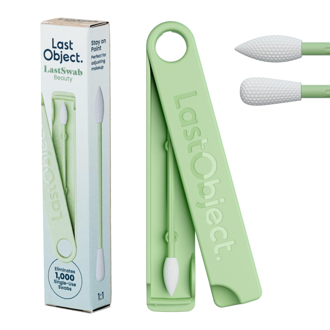 LastSwab® Reusable Cotton Swabs for Gentle and Eco-Friendly Beauty Routines - The Sustainable Alternative to Single-Use Q Tips - Zero Waste & Easy to Clean - Comes with a Convenient Travel Case Holder