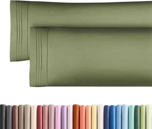 Long Pillowcases - Body Pillow Cover - Long Pillow Insert for Sleeping, Side Sleepers - Soft & Breathable Body Pillow Case with Envelope Enclosure - Comfy & Machine Washable - 20" x 54" (Sage Green)