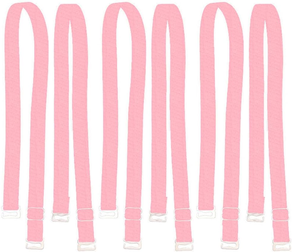 3 Pairs Adjustable Non-Slip Bra Straps Replacement for Women