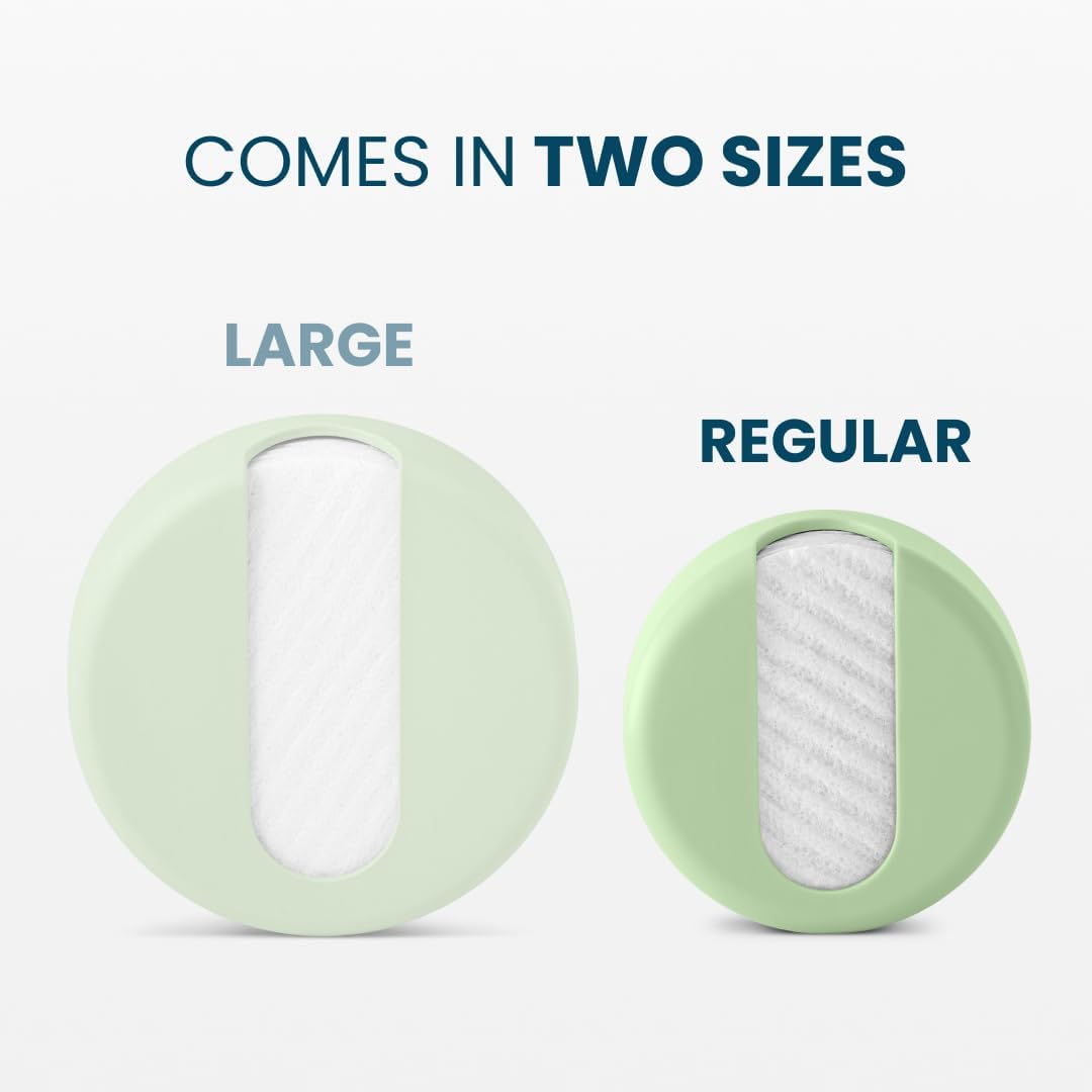 LastRound® 7 Sustainable Reusable Cotton Rounds for Facial Cleansing – Zero-Waste Eco-Friendly Makeup Remover Pads for All Skin Types with Travel Storage Case