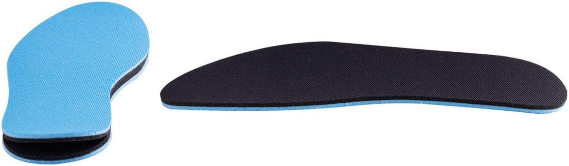 2 Pairs Breathable Insoles, Super-Soft, Sweat-Absorbent, Double-Colored and Double-Layered Shoe Inserts of Foam That Fit in Any Shoes (Blue/Black, 12.5-14.5 Women/9.5-13.5 Men)