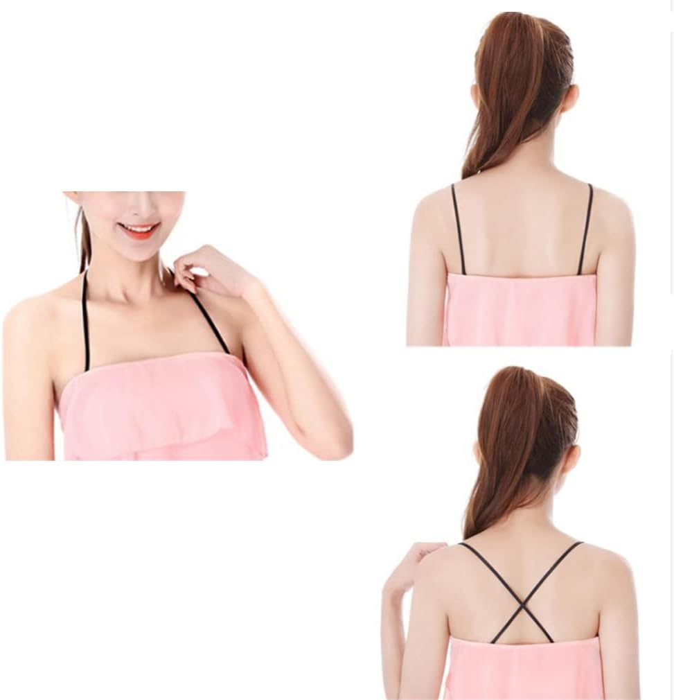 Magicmode 3 Pairs Bra Strap Replacement Elastic Adjustable Removable Multi Color