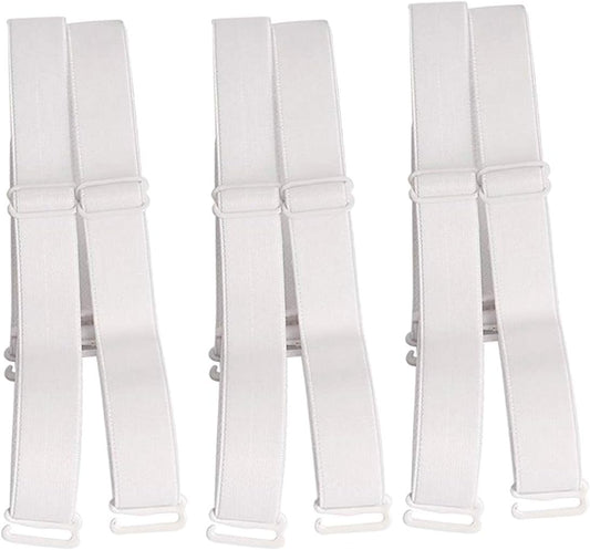 Magicmode 3 Pairs Bra Strap Replacement Elastic Adjustable Removable Multi Color