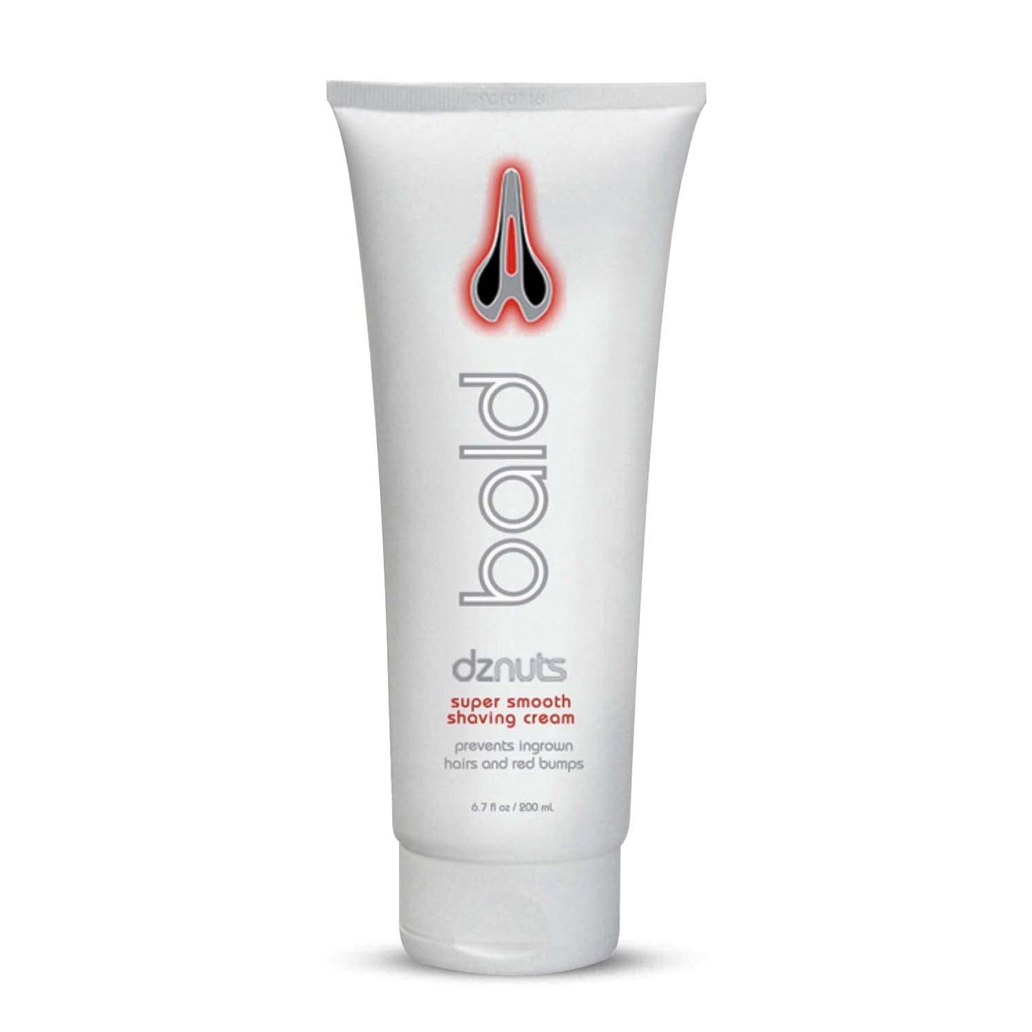 dznuts - Bald Super Smooth Shaving Cream - Prevents Ingrown Hairs and Razor Bumps, Cooled and Moisturized Skin - 6.7 fl. oz, 1 Pack