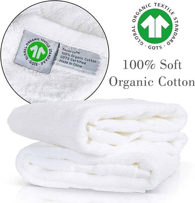 Black Luxury Hand Towel for Bathroom - Monogrammed Initial Hotel Quality Decorative Embroidered Towel for Powder Room, Spa - GOTS Organic Certified - Set of 2 Letter D