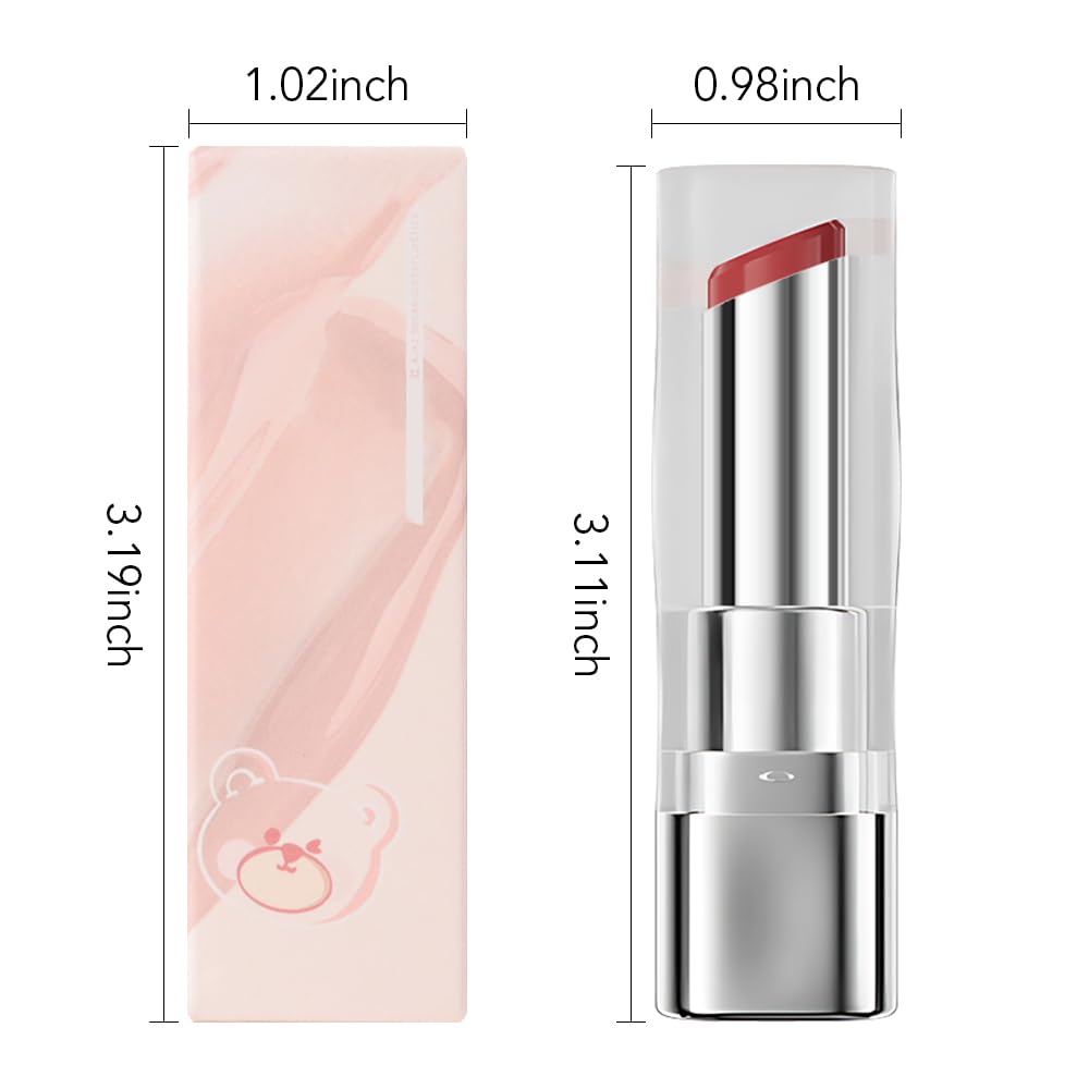 1Pcs Tinted Lip Balm Moisturizing Lipstick – Watermelon Peach Pink Sheer Hydrating Lip Color for Dry Lips – Nourishing Lip Balm for All Women with a Subtle Natural Scent (S02 Summer)