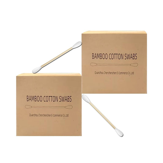 Bamboo Cotton Swabs With Wooden Sticks for Ears Swabs 750 Count