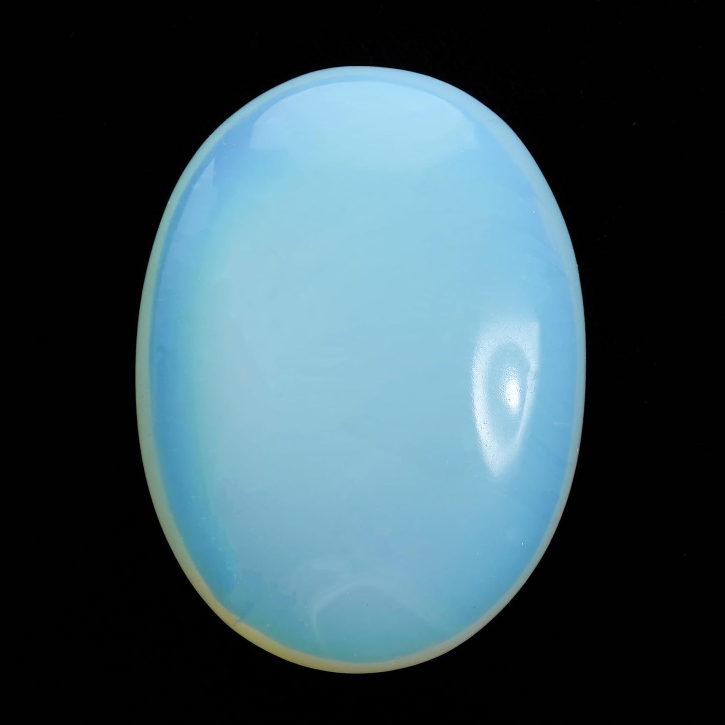 Crocon 50mm Opalite Large Oval Palm Stone 900+ Carats Pocket Massage Worry Stones for Natural Body Chakra Balancing Reiki Healing Stones and Crystal Grid Healing Massage Spa Energy Crystals