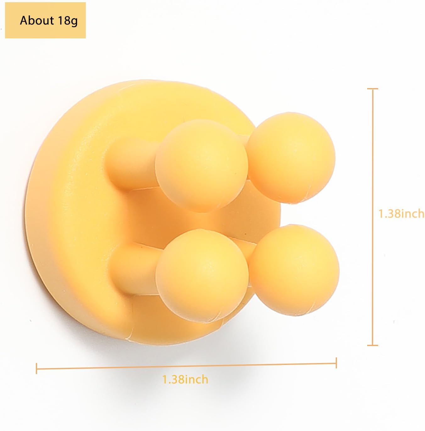 iBetterLife Tooth Brush Holder for Bathroom - 6Pcs Silicone Toothbrush Razor Holder for Shower Wall Mounted Self Adhesive Cute Storage Hook for Kids Hanging Loofah Towel for Kitchen Living Room Office