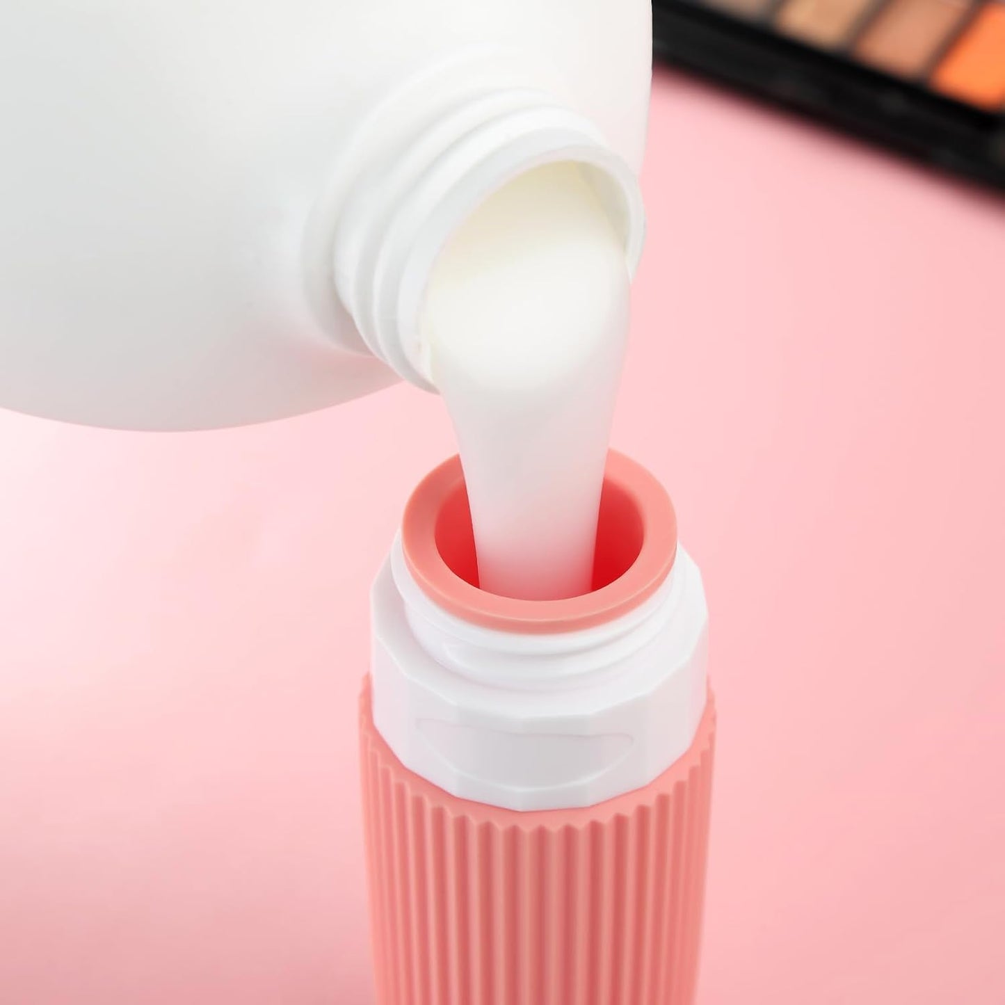 Travel Bottles for Toiletries, Tsa Approved 2oz Travel Bottles, BPA Free Leak Proof Travel Size Toiletry Containers, Refillable Travel Accessories with Toiletry Bag for Shampoo Liquid (4 Pack)