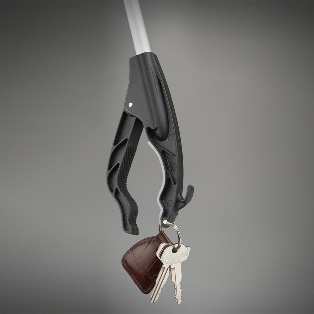 Unger Grabber Reacher Lightweight Multi-Purpose Tool with Trigger Grip, 360 Degree Rotating Head, and Magnetic Tip, 32", Assorted