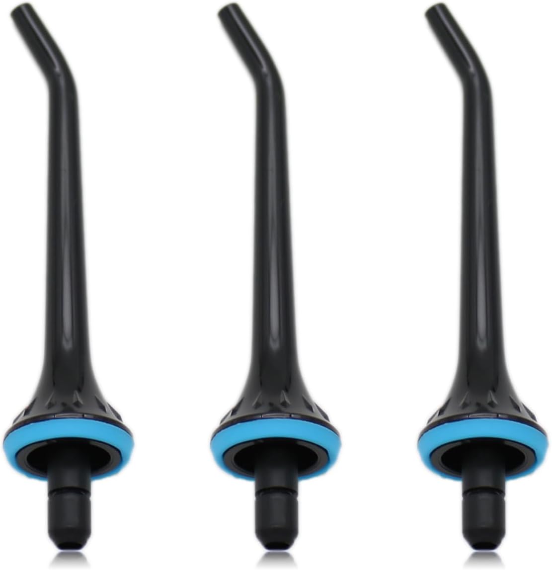 Water Flosser Replacement Tips for Mospro, Nicwell, Nicefeel, Oralfree, Jet Nozzel Black 3 PCS