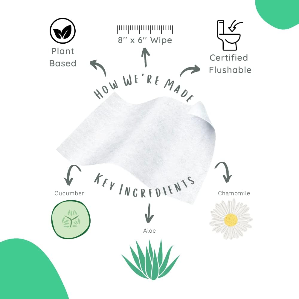 Stall Mates Wipes - Flushable Wipes | Individually Wrapped | Travel Friendly | Unscented with Vitamin-E & Aloe | (90 on-the-go singles) BULK PACK