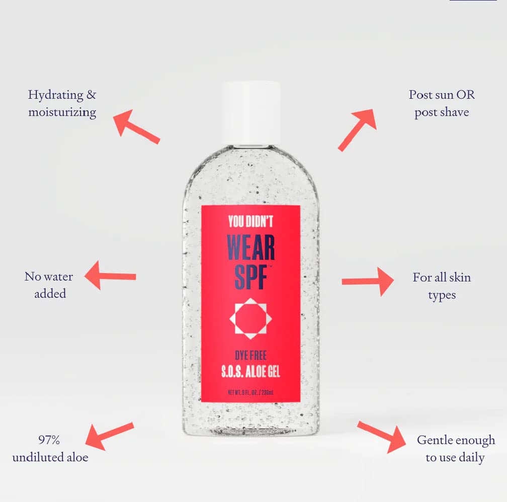 S.O.S Aloe Gel - 97% Pure Undiluted Aloe for Soothing Skin Relief