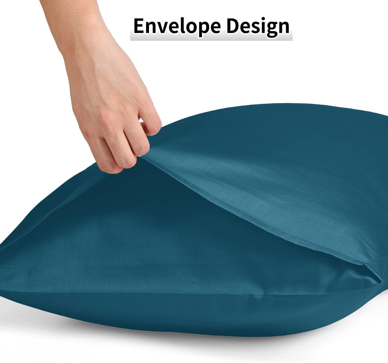 Warmstar Cotton Body Pillow Cover 1 Pack, 600 Thread Count Body Pillow case 20"x54", Long Body Pillow Case Cover Soft Breathable with Envelope Closure,Teal