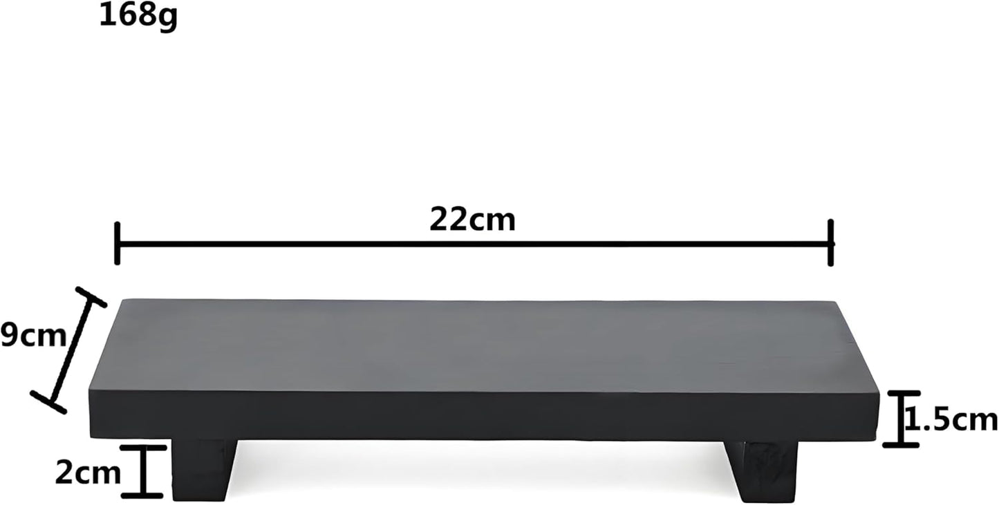 AXX Qtip Dispenser Apothecary Jars Bathroom - Qtip Holder Storage Canister Clear Plastic Jar for Cotton Swab,Q-Tips,Cotton Rounds (G#Black 4Pcs)