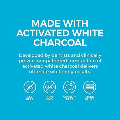 White Birch Activated Charcoal Toothpaste - Professional Teeth Whitening - Natural, No Fluoride Oral Care