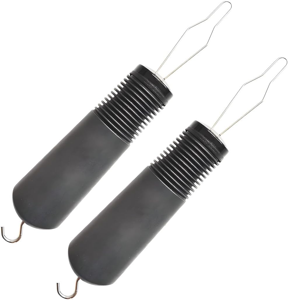 2 Pack Button Hook and Zipper Pull - Button Hook Tool - Button Helper Tool - 2 in 1 Dressing Aid Assist for Senior Elderly Arthritis Disabled