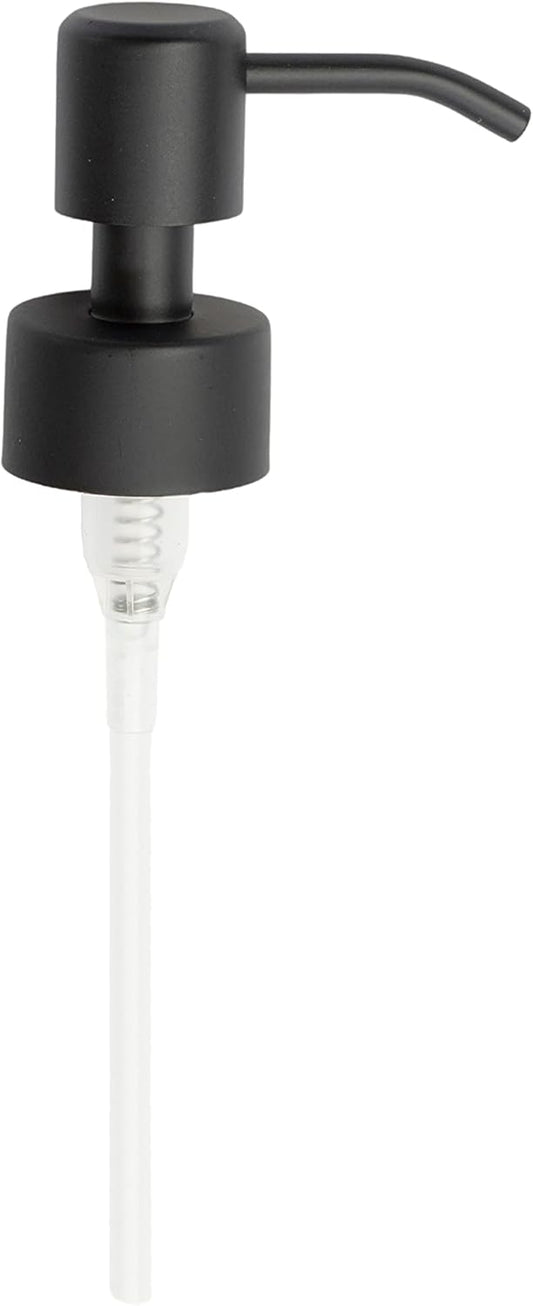 Kapitan Soap Dispenser Pump Replacement Head Black Spare Stainless Steel 28Mm Brushed Finish