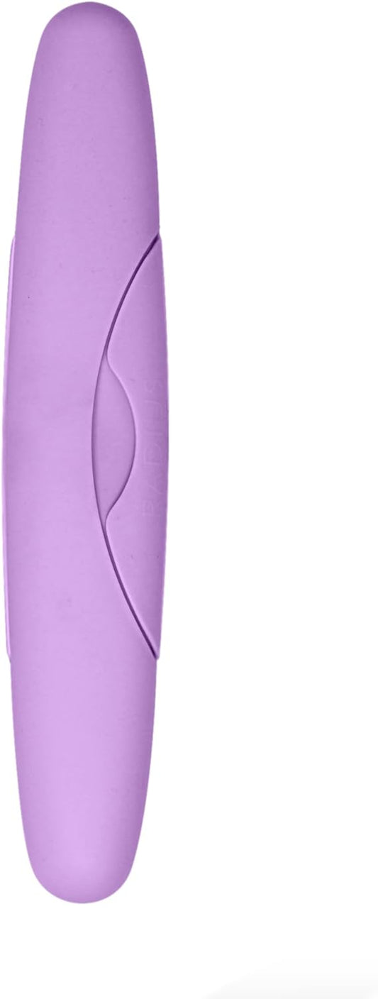 RADIUS Toothbrush Travel Case for Standard Brush, BPA-Free Recycled Plastic, Portable for Bathroom, School, Home, Camping - Lavender (FITS ALL CONVENTIONAL TOOTHBRUSH SOURCE TOOTHBRUSH)
