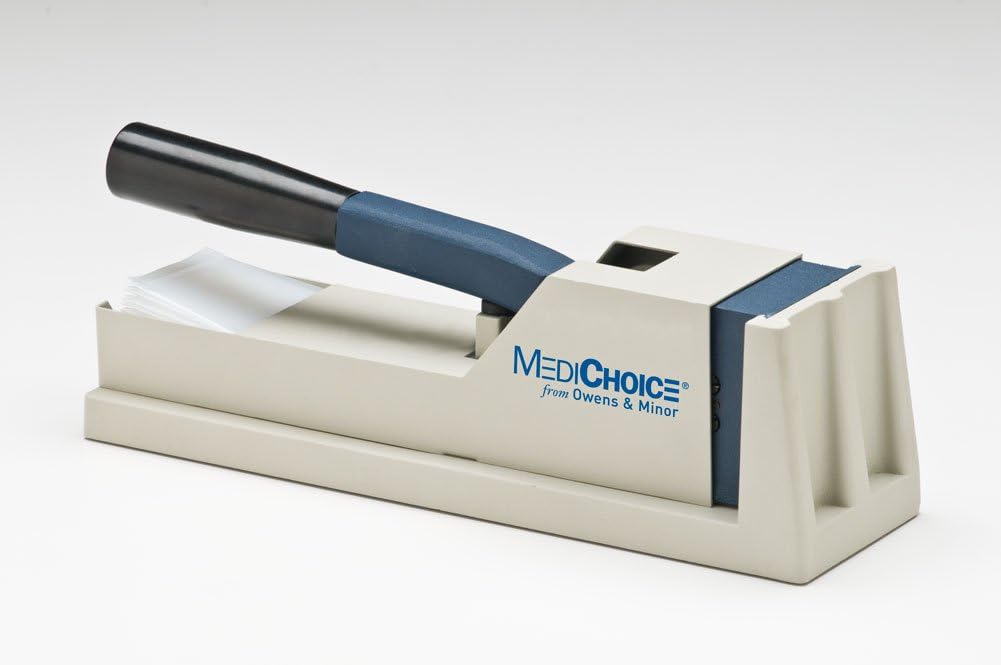 MediChoice Hand Operated Heavy-Duty Pill Crusher System Crushes Multiple Tablets at Once Compounding Medications Children Elderly Pets PLC5000 +50 Pill Pouches