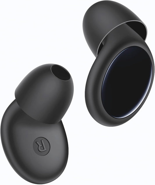 Ear Plugs for Sleeping 45dB Noise Cancelling Ear Plugs for Concerts & Noise Reduction, Earplugs for Sleep, Snoring Airplane Musician Calmer, Silicone Earplugs Reusable Concert Ear Plug +8Tip Oil Black