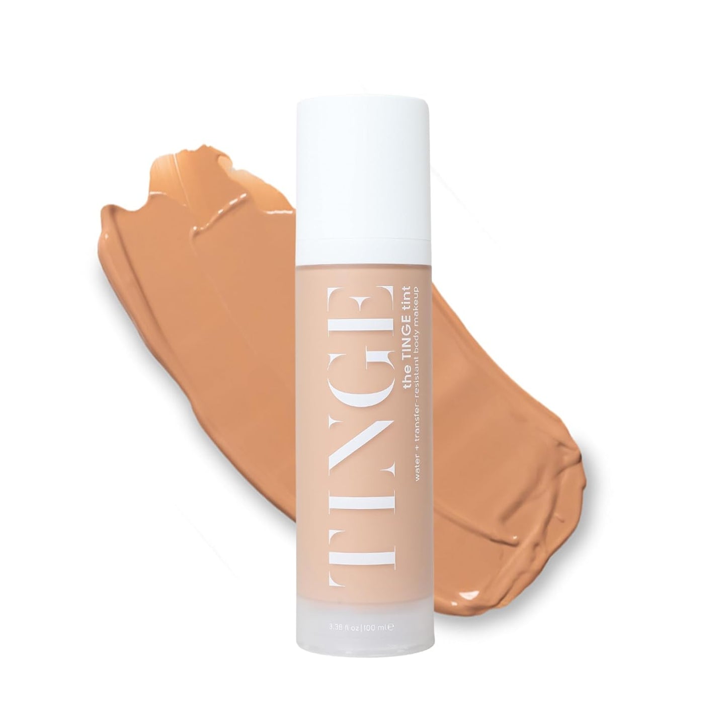 Tinge Tint Body Makeup, Lasts Up to 48 Hours, Medium Coverage With Amino Acids, Hyaluronic Acid & Lysine, Semi Matte Finish, Water & Transfer Resistant, 3.38 Fl Oz - Medium Neutral