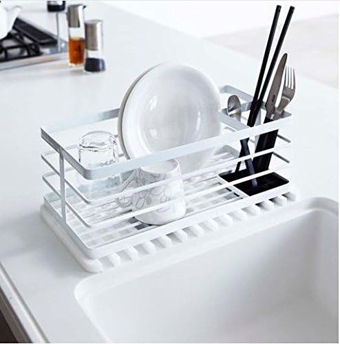 Self-Draining 2 in 1 Silicone Drying Mat and Trivet by Modern Joe's. Premium Space Saving Dish and Glassware Silicone Mat. Made from Food-grade, Dish Washer Safe and Heat Resistant (White)