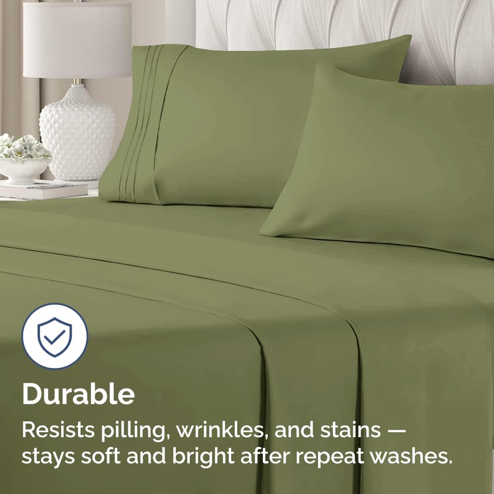 Standard Pillow Cases Set of 2 - Soft Hotel Quality Pillowcase Covers - Comfy & Wrinkle Free - Stain and Fade Resistant - Machine Washable Pillow Protectors - 2 Piece Set - Standard Size Sage Green