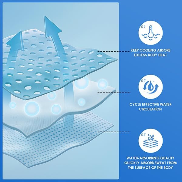 4 Pack Cooling Towels (47"x12") for Neck and Face, Ice Towel for Hot Weather, Soft Breathable Chilly Gym Towels, Microfiber Towel for Work Out, Yoga, Running, Camping & More Activities