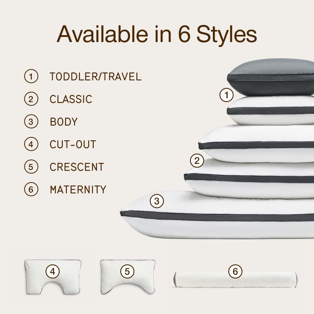 Coop Home Goods Ultra-Tech Toddler Pillow Protector Grey for Memory Foam Pillows, Waterproof, Toddler Size Pillow Covers, Oeko-Tex Certified, Breathable, Zippered Covers, Machine Washable