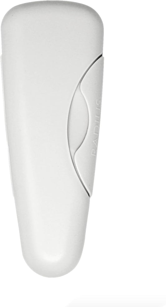 RADIUS Razor Travel Case, BPA-Free Recycled Plastic, Portable for Bathroom, School, Home, Camping - White