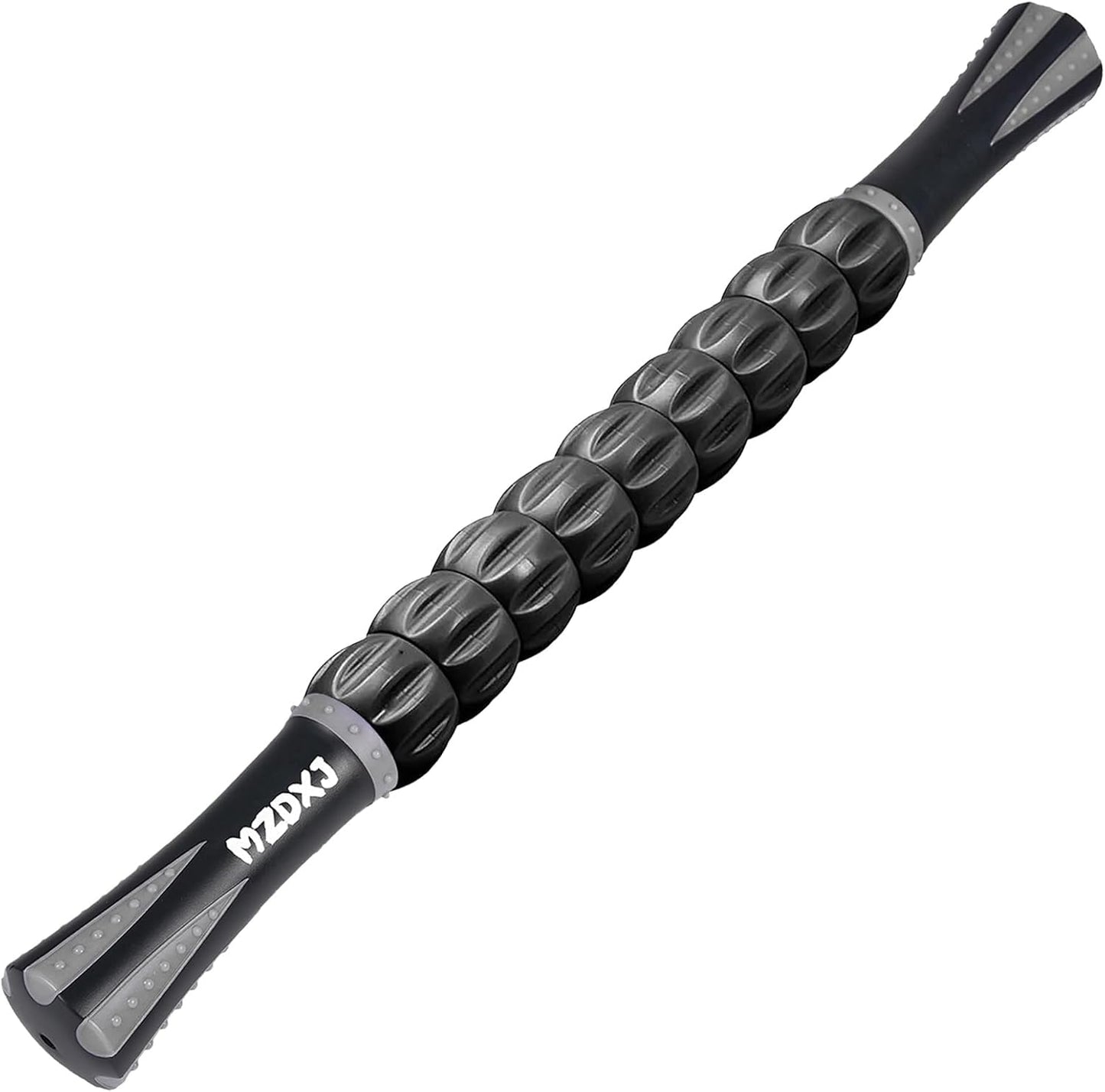 Muscle Roller Stick for Athletes - Deep Tissue Fascia Blaster & Roller Massager for Myofascial Pain Relief - Handheld Physical Therapy & Recovery Tool(Gray black-18 inch)