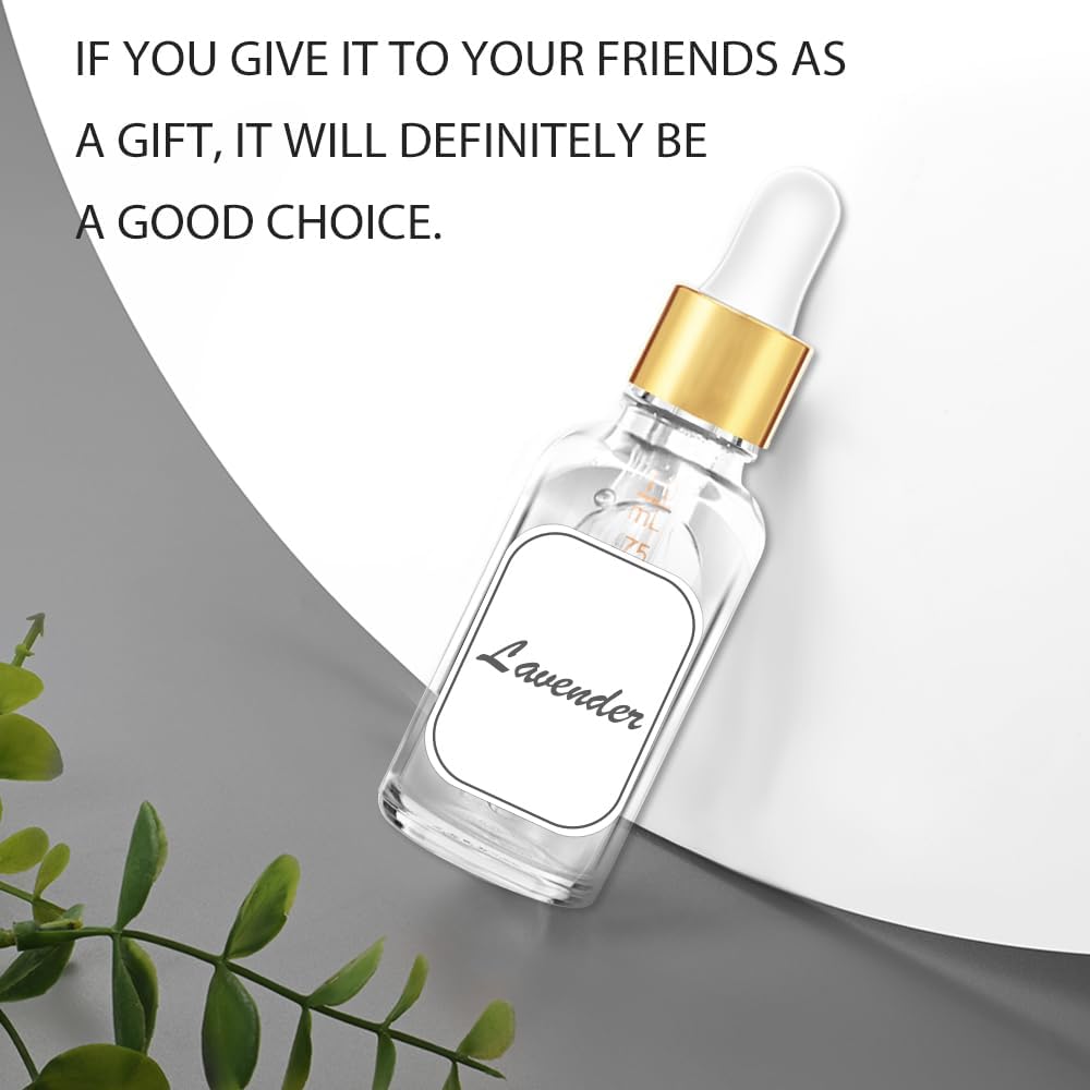 Bumobum 2 oz Dropper Bottle, Clear Glass Eye Dropper Bottles with Golden Top Cap for Essential Oils, 99 pack Tincture Bottle with Labels and Funnel