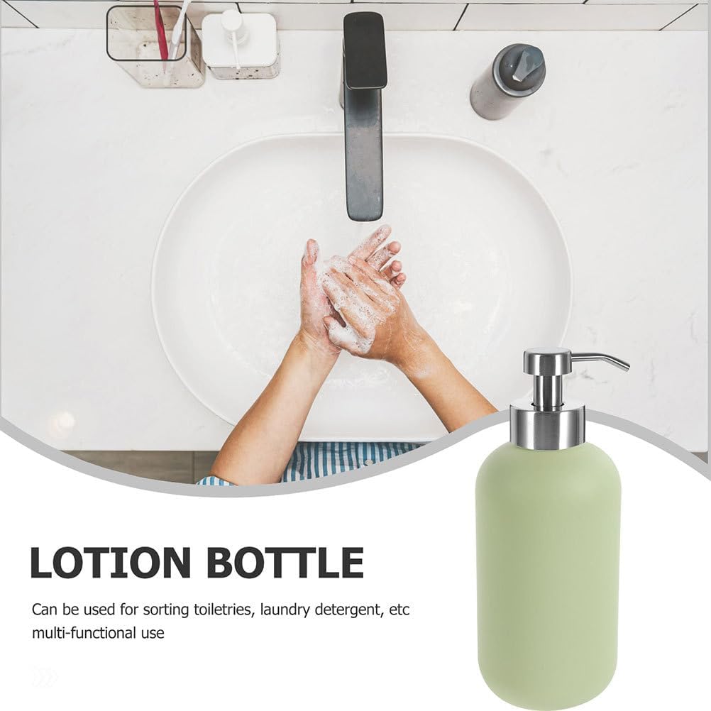 Homoyoyo 3Pcs Thread Mouth Foaming Soap Dispenser Pump Stainless Steel Replacement Lotion Shampoo Bottle Pumps for Bathroom Countertop