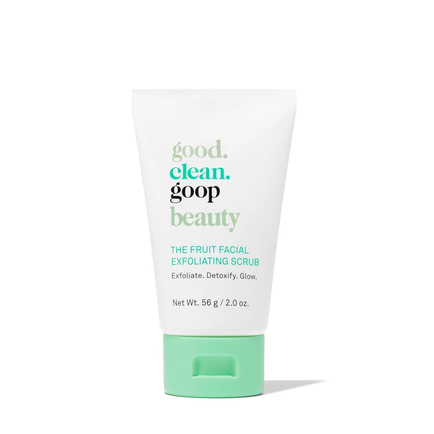 good.clean.goop beauty The Fruit Facial Exfoliating Scrub | Gentle Face Exfoliator to Smooth Skin Texture | AHA Glycolic Acid, Grape Seed Exfoliant & Chia Seed Oil | Cruelty Free | 2 fl oz